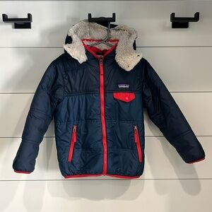 Patagonia 5T Reversible Tribbles Hoody in Stone Blue